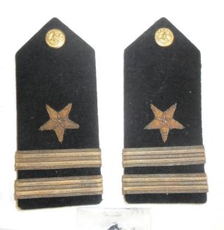 WWI - WWII US Navy officers shoulders boards,  several pairs. 3