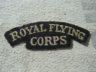 Antique Wwi Royal Flying Corps Pilot Shoulder Tab Cloth Patch