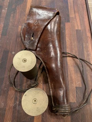 U.  S Ordanance Stamped Shells For Renault Light Tank And Private Purchase Holster