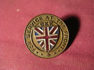 Ww1 Canadian Expeditionary Forces Cef For Service At The Front Lapel Pin 272471