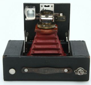 Kodak No.  3 Folding Brownie Model B red bellows vintage 1905 - 15 390604 3