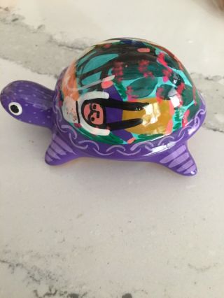 Talavera Turtle,  Ceramic Mexican Decor, 2