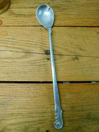 Vintage Cellini Craft Argental Aluminum Spoon Hand Wrought W Rest Hook 14½ "