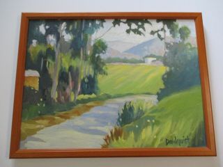 Vintage Impressionist Impressionist Painting Plein Air Landscape Dahlquist