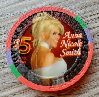$5 Las Vegas Aladdin Anna Nicole Casino Chip - Uncirculated
