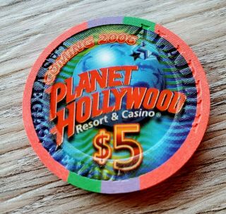 $5 Las Vegas Aladdin Anna Nicole Casino Chip - Uncirculated 3