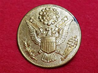 Extremely Rare Vintage Ww1 U.  S.  Army Enlisted Men Gold Tone Hat Badge