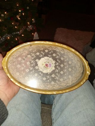 Vintage Lace Vanity/dressing Table Tray