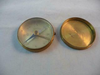 Testrite Brass Cased Pocket Compass Made In France Cww1 Iwo