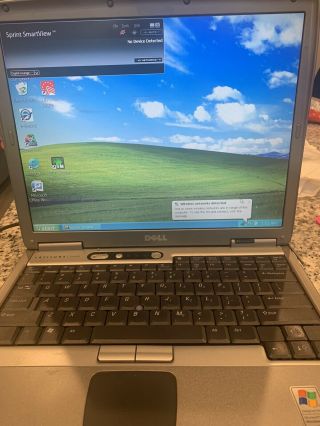 Vintage Dell Latitude D600 Laptop Windows XP & Charger.  Please See Details. 2