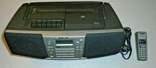Vintage Sony Cfd - S39 Portable Stero Fm Radio Cd Cassette Tape Player Boom Box