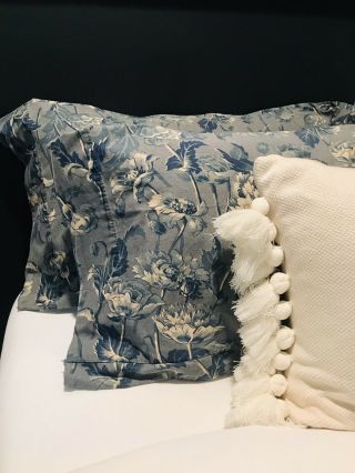 Vintage Ralph Lauren Donovan Floral Pillowcase (2 King Size) 100 Cotton Usa