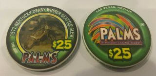 Palms Las Vegas $25 " 1977 Kentucky Derby Winner Seattle Slew " Ltd 500