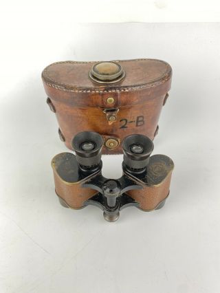 Vintage Bausch & Lomb 6x30 Us Army Signal Corps Binoculars - Broken Compass