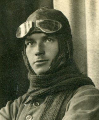Real Photo Pc: Imperial German Pilot/aviator In Flight Suit
