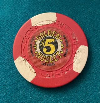 Golden Nugget Las Vegas,  Nevada $5 Casino Chip