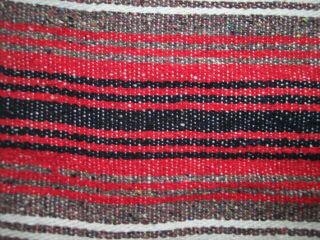Authentic Red Mexican Falsa Blanket Yoga Mat Blanket 74 
