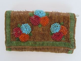 Antique Early 20th Century Native American Indian Beaded Purse 2