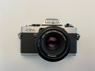 Minolta Xg - A 35mm Slr Camera With Two Lenses Vintage