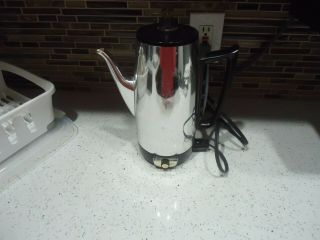 Vintage General Electric Ge Immersible Coffee Pot A7p15 Percolator Maker 9 - Cup