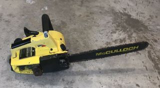 Vintage McCulloch Power Mac 6 Automatic Chainsaw W/14” Bar & Chain Parts Restore 3