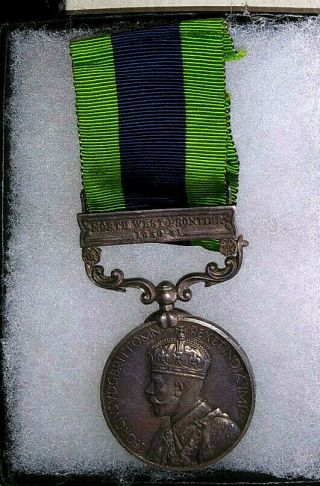 British 1908 India General Service Medal Bar Nwf 1930 - 31 To Tochi Scouts