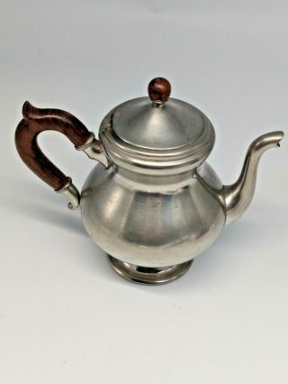 Vintage Royal Holland Denmark Pewter Tea Pot 8 " Tall