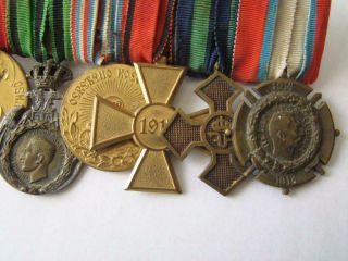 Serbia Royal Early RIBBON - BAR 11 order,  medal,  Romania 2 White Eagle Order 4