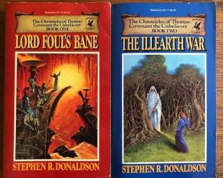 Two (2) Chronicles Of Thomas Vintage Paperbacks By Stephen R.  Donaldson,  1st