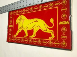 Framed MGM Lion on Vintage Casino Slot Machine Belly Glass by Bally Mfg.  Corp 3