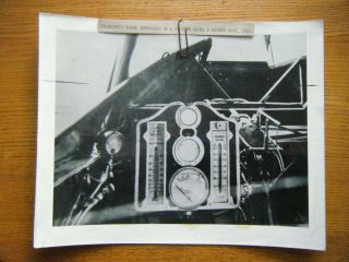 Curtiss Model F Flying Boat Instrument Panel 1913 (8x10) Photograph