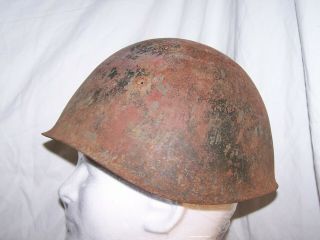 Italian M33 Helmet.  In The Spanish Civil War 1936 - 39.  Size 61,  Size Xxl.