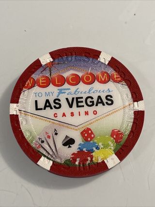 Paulson $5 Oversized Ncv Manufacturers Sample Casino Chip 3.  99