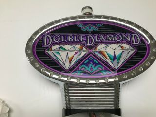 Double Diamond Igt Slot Machine Topper W/ Round Mounting Base