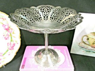 International Silver Company Lovelace Pattern Footed Candy Dish Pedestal Bowl