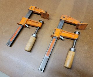 Vintage Tools Jorgensen Heavy Duty Bar Clamp Set Machinist Woodworking Tool ☆usa