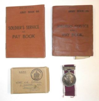 Pre - Wwii British Lsgc Medal & Documents Group To Captain,  Royal Tank Corps.