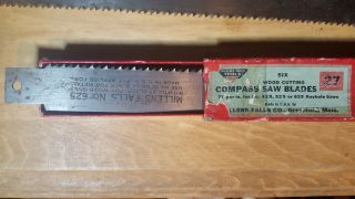 Vintage Millers Falls Compass Saw Blades 2