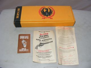 Vtg Ruger Blackhawk 44 Magnum Empty Pistol Box