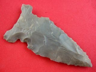 Indian Artifact 2 15/16 Inch Kentucky Big Sandy E - Notched Point Arrowheads