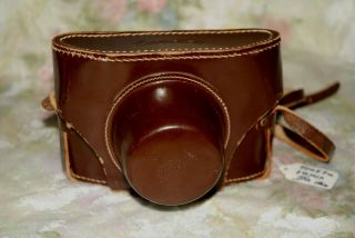 Vintage Exakta Varex Iia Leather Camera Case With Strap/ Very