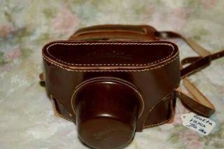 Vintage EXAKTA VAREX IIA Leather Camera Case with Strap/ Very 2