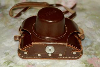 Vintage EXAKTA VAREX IIA Leather Camera Case with Strap/ Very 3