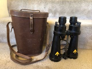 Barr & Stroud Cf41 Binoculars Ww2 Vintage Ap No.  1900a Serial No.  76265 W/ Case