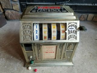 Vintage Buckley Cent A Pack Deluxe Trade Stimulator 1c Penny W Key