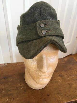 Wwii German Army Military Em M43 Field Cap Hat No Insignia