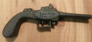 Double Barreled Cast Iron American Bulldog Pistol Folding Boot Jack