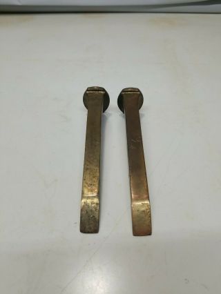 2× Solid Brass Railroad Spikes Nails Spike Nail