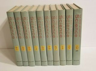 Vtg 1965 The Book Of Popular Science Complete Set Volumes 1 - 10 Grolier Society