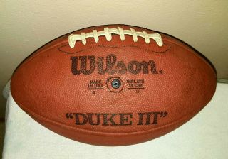 Vintage Rare Wilson The Duke Iii (3) Official Leather Football,  All.